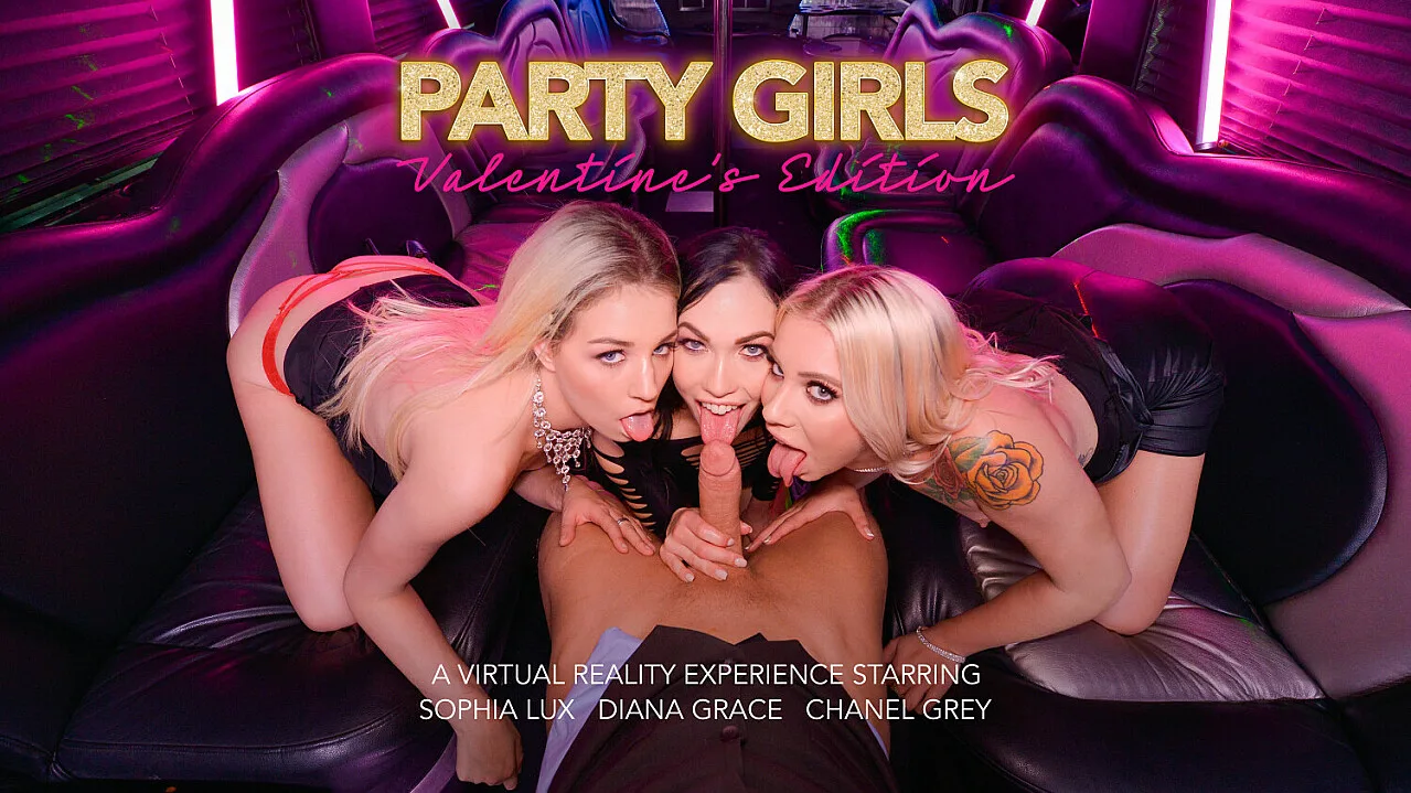 Valentine's Day with Chanel Grey, Diana Grace, and Sophia Lux - Naughty America